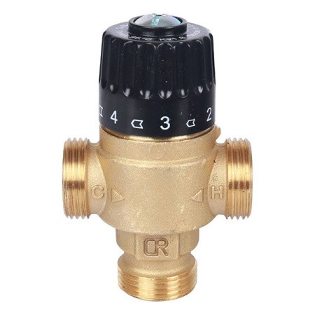 Смесительный термостатический клапан STOUT SVM-0125-186525 G1 НР 30-65С Kvs1,8 | Центр водоснабжения